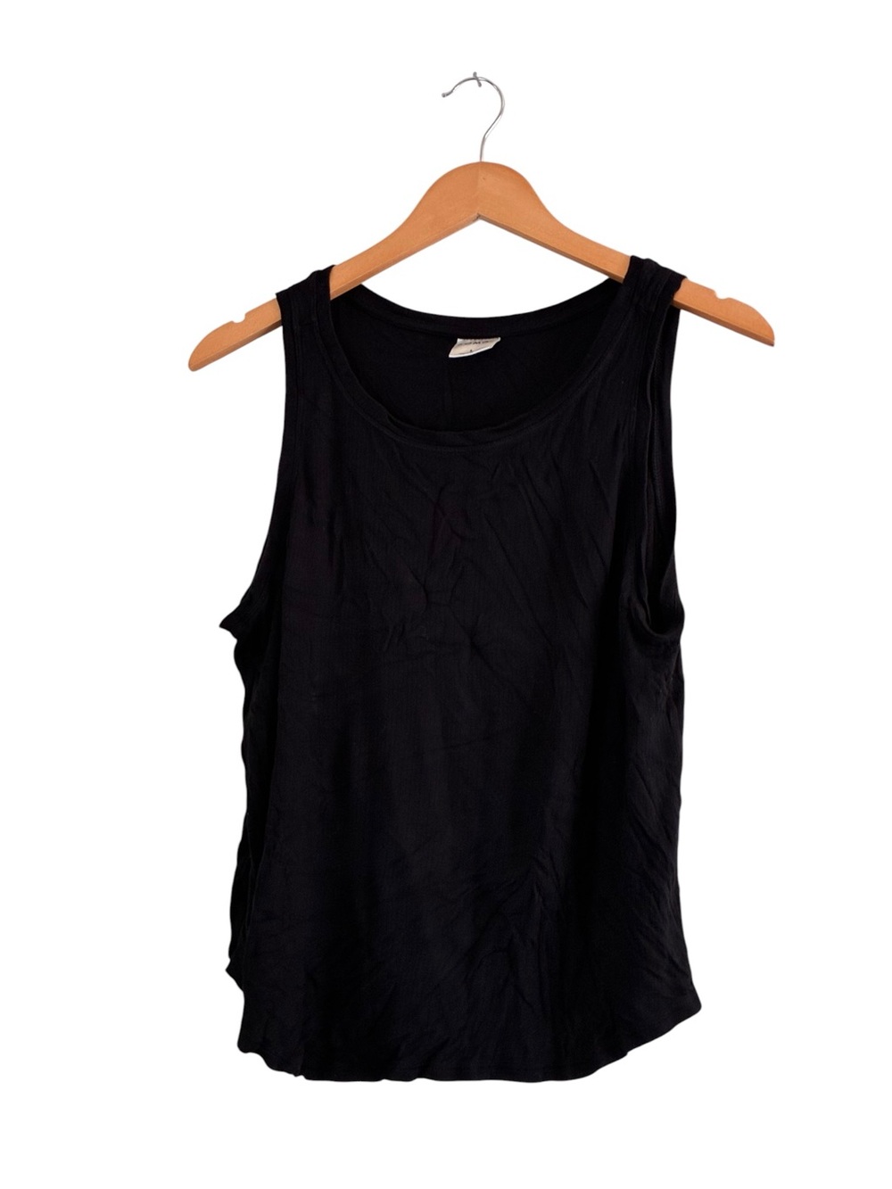 Soma | Like new black scoop neck sleeveless curved hemline sleep shirt pjs large